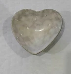 Creative Co-op DA8408 Stoneware Heart Dish 3.25" X 3". Fixed Price $8.88.