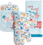 Pioneer Woman Spicy Cowgirl 3 Piece Kitchen Set Towel Oven Mitt Pot Holder New. Fixed Price $14.81.