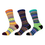 Bamboomn Men's Vintage Style Knitted Colorful Cotton Crew Socks. Fixed Price $17.99.