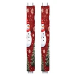 Christmas Tree Snowman Refrigerator Door Handle Covers Set Of 2 Kitchen Appli.... Fixed Price $27.53.