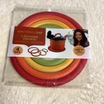 Rachael Ray 4 Silicone Trivets Red Orange Yellow Green 500 F Heat Resistant New. Fixed Price $9.98.