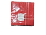 Dii Set Of 6 Oversized Cotton Napkins French Chambray Tango Red, New. Fixed Price $9.99.