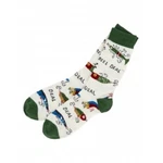 Hatley Crew Socks Mens Medium Fishing Lures Reel Deal Fisherman Cream & Green. Fixed Price $11.99.