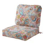 Greendale Home Fashions Outdoor 2-PIECE Deep Seat Cushion Set Jubilee. Fixed Price $161.52.
