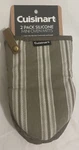 Cuisinart Silicone Non Slip Heat Resistant Mini Oven Mitts With Leather Strap. Fixed Price $19.99.