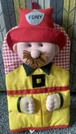 Firefighter Oven Mitt Pot Holder Department Yellow Fathers Day Fdny. Fixed Price $19.99.