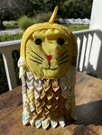 Vintage 1970S Kitsch Cotton Animal Cat Pot Holder Oven Mitt. Fixed Price $9.90.