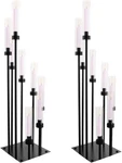 2 Pack Wind-proof 8 Arms Candle Holders With Acrylic Shades For Events. Fixed Price $74.37.