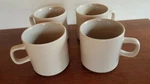 Set Of 4 Blomus Pilar Moonbeam Cups / Mugs 63702 New. Fixed Price $19.99.