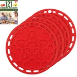Multi-purpose Silicone Thanksgiving & Christmas Trivet Hot Pads, Set Of 4. Fixed Price $15.92.