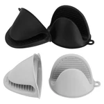 Vaincre 4PCS Silicone Oven Mitts Heat Resistant, Black And Gray. Fixed Price $14.99.