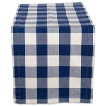 Dii Buffalo Check Collection Classic Farmhouse Table Runner 14X72 Navy Cream. Fixed Price $17.94.