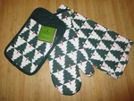 Kate Spade 3 Piece Set Kitchen Dish Tea Towel Oven Mitt Pot Holder Pine Trees. Fixed Price $26.09.