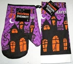 Halloween Towel And Oven Mitt Set 100% Cotton Enter If You Dare. Fixed Price $7.19.