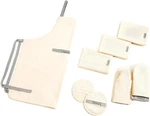 Caraway Linen Set - Apron, Pot Holders, Oven Mitts, & Tea Towels 100% Organic. Fixed Price $297.99.