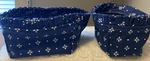 Longaberger Heritage Blue *or* Red Stand Up Ruffle Basket Liners Pick Size!. Fixed Price $9.99.