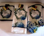 Happy Spring Kitchen Towel, Oven Mitt & 2 Potholders Set - Brand New With Tags!!. Fixed Price $9.99.