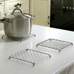 3PCS Stainless Steel Trivets Heat Resistant Insulated Hot Pads Table Dish Mat. Fixed Price $21.59.