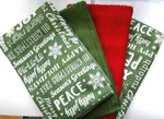 Design Imports Dii Kitchen Christmas Holiday Greeting Dishtowels Set Of 4. Fixed Price $10.95.
