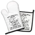 Geygie Don't Mess With Chef They Decide What Goes 11.2*6.9IN, White. Fixed Price $23.26.