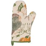Now Designs Oven Mitt, Cornucopia Turkey Design, Cotton/polyester 7"X13". Fixed Price $9.50.