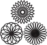 Me.fan Silicone Trivet Mat Kitchen Hot Pads For 3SET-BLACK. Fixed Price $14.76.