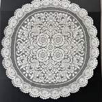 Vintage Lace Doily 36 White Victorian Floral Accent Tables Livingroom Bedroom. Fixed Price $14.00.