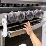 Mom's Choice Gold Awards Winner - Stove Knob Covers For Child Safety (5 + 1 Pack. Fixed Price $28.95.