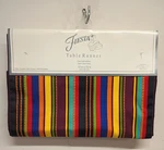 New Fiestaware Stripe Table Runner 13X72 In 50/50 Cotton Polyester. Fixed Price $39.99.