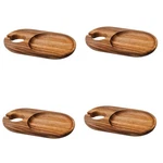 Ironwood Gourmet Petaluma Cocktail Plates, Acacia Wood, Set Of 4. Fixed Price $36.01.