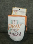 Gourmet Club Heat Resistant Eat, Pray, Give Mini Oven Mitts (one Pair) New Tags. Fixed Price $12.19.