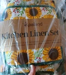 Koaland Sunflower Kitchen Linen Set 100% Cotton 5PC Towels Pot Holders Mitt. Fixed Price $9.00.