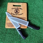 Set Of Two Mainstays Stainless Steel And Black Plastic Chef Kitchen Knife New. Fixed Price $20.00.