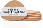 6 Pack Cork Trivets For Hot Dishes Heat Resistant Pads Kitchen Table Mat Coaster. Fixed Price $12.85.