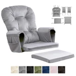 5PCS Glider Rocker Replacement Cushions Set Thickened Velvet Rocking Chair Pad. Fixed Price $91.19.