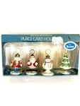 Vintage 1999 Boston Warehouse Christmas Bouncy Placecard Holders Set Of 4. Fixed Price $12.00.