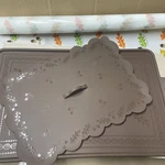 Temptations Silicone 3-PC Set Baking Board Oven Liner Lid Old World Brown W84. Fixed Price $23.27.