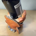 Crab Wine Bottle Holder Seafood Nautical Ocean Chic Fun Look Vtg Get It Now. Fixed Price $24.94.