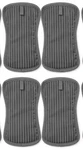 Mukitchen Silicone Potholder Bundle Stainless Gray (set Of 4). Fixed Price $29.99.
