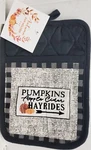 1 Tapestry Jumbo Pot HOLDER(7"X9") Harvest,pumpkins,apple Cider Hayrides, Nidico. Fixed Price $8.99.