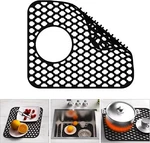 Toovem Sink Protector Mat Silicone With Drain For Kitchen 14X12''. Fixed Price $7.36.