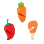 3 Pcs Food Shape Silicone Pot Lid Holders Steam Release Stopper Gadget. Fixed Price $17.55.
