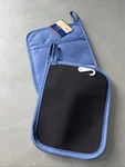 Blue Pot Holder Mitts Pocket Quilted Rubber Backing Home Collection Set Of 2 New. Fixed Price $8.65.
