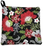 Red White Green Black Floral Festive Flowers Kitchen. Fixed Price $13.94.
