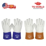 Leather Welding Gloves Heat Fire Resistant Tig Mig Work For Men. Fixed Price $9.99.