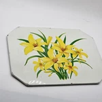 Pro-tex Metal Kitchen Hot Pad Trivet Vintage Daffodils Flowers Table Mat Usa. Fixed Price $12.00.