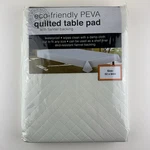Sultans Linens Quilted Table Pad With Flannel Backing 52" X 84" Waterproof New. Fixed Price $19.95.