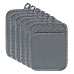 Horse 6PCS Pot Holder With Pocket Grey Cotton Set Gray. Fixed Price $23.49.