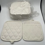 Pot Holder Oven Mitts Set Of 12 Bulk Plain Blank Canvas Art And Crafts Supplies. Fixed Price $11.40.