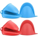 Nepak 2 Oven Mitts Heat Resistant,mini Silicone Pairs, Red And Blue. Fixed Price $16.99.
